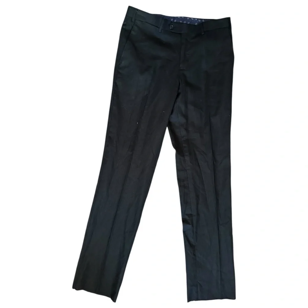 Gino Valentino Suit NWT Men’s Size 38 S Black Single Breasted Jacket 30 S Pants